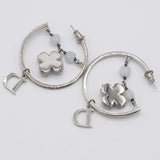 Christian Dior ディオール ピアス フラワー ラインストーン 約13.7g アクセサリー 箱袋 H1789