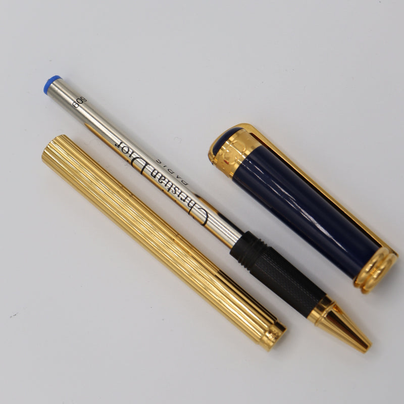 Christian Dior ディオール ボールペン CD ネイビーカラー ゴールドカラー 文房具 筆記用具 筆記未確認 M3806