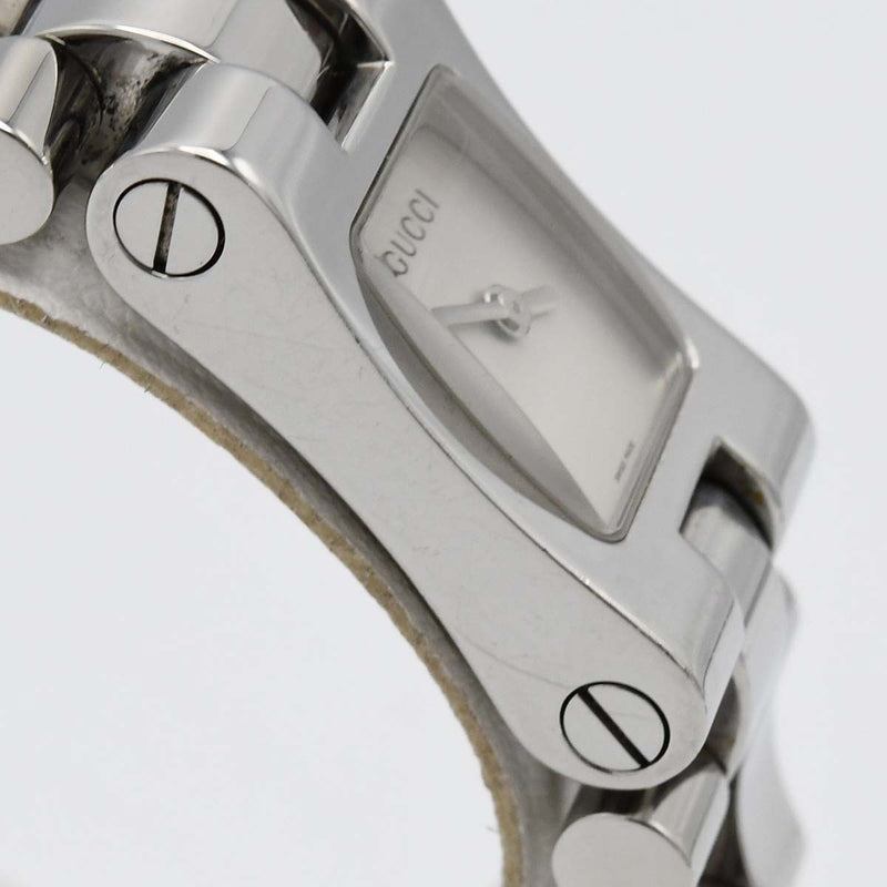 腕時計 稼働 GUCCI グッチ 2305L クォーツ シルバー色文字盤 レディース 25k461-1