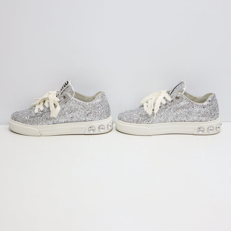 miumiu グリッター　スニーカー　36 MIUMIU ミュウミュウ グリッタースニーカー - メルカリ