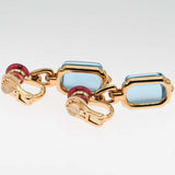 仕上げ済 BVLGARI ブルガリ イヤリング ミューザ 750 トルマリン 23g ジュエリー H21700
