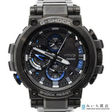 稼働 腕時計 CASIO カシオ 5544 MTG-B1000 SS 電波ソーラー クロノグラフ 黒色文字盤 箱有 k1211