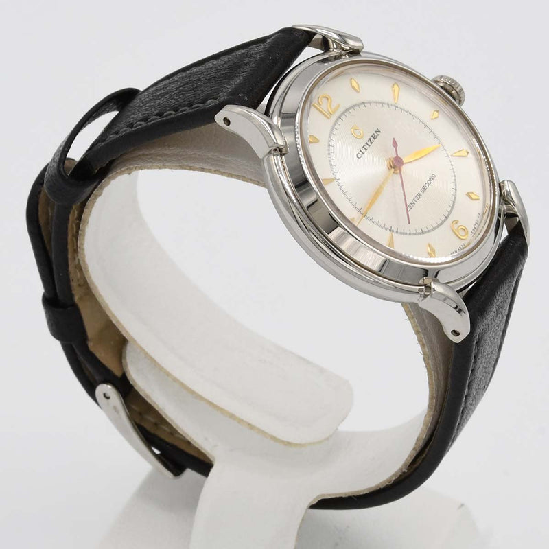 腕時計 稼働 CITIZEN シチズン センターセコンド SV925 クォーツ シルバー色文字盤 2025.10電池交換済 箱有 H15448