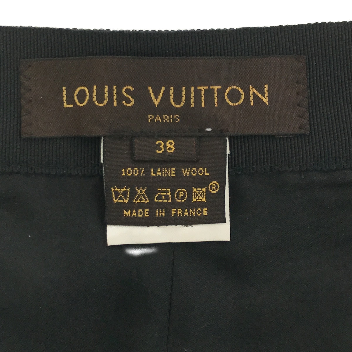 ルイヴィトン スラックス ウール ブラック サイズ36 レディース LV ルイヴィトン LOUIS VUITTON パンツ ブラック 38 サイズ