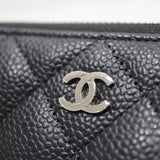 CHANEL シャネル 長財布 キャビアスキン ラウンドファスナー 25番代 ココマーク ブラックカラー ギャラ H12732