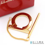 Salvatore Ferragamo サルヴァトーレフェラガモ スカーフリング ガンチーニ スカーフ留め ゴールドカラー 箱有 H6833