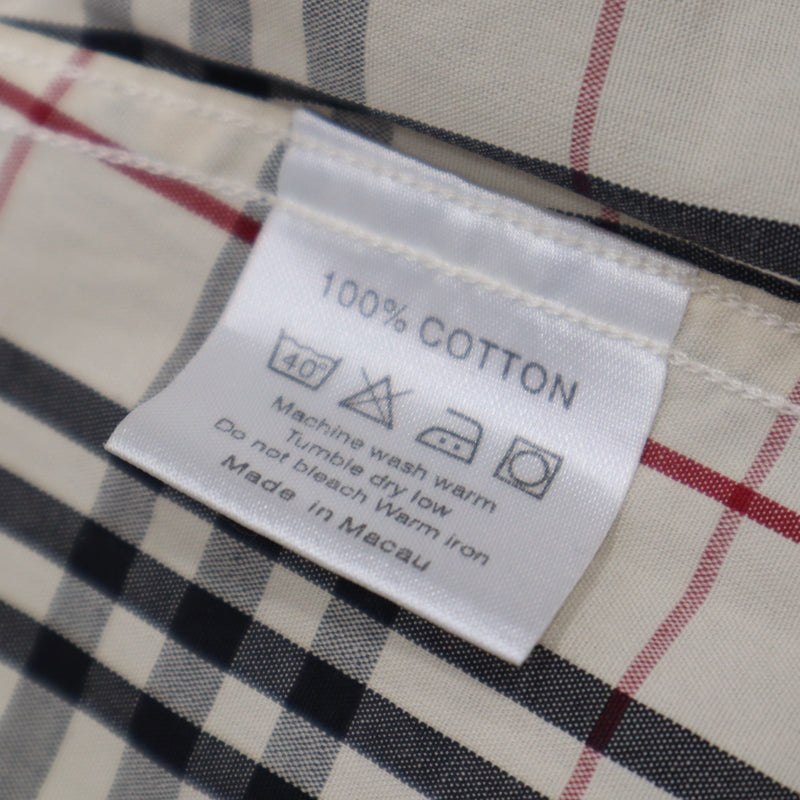 BURBERRY バーバリー ノバチェックシャツ 長袖シャツ トップス Sサイズ コットン100 ベージュ系 M4269