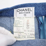 CHANEL シャネル セットアップ デニム 20724 40サイズ 黄緑 グリーン スカート ヴィンテージ レディース H17171