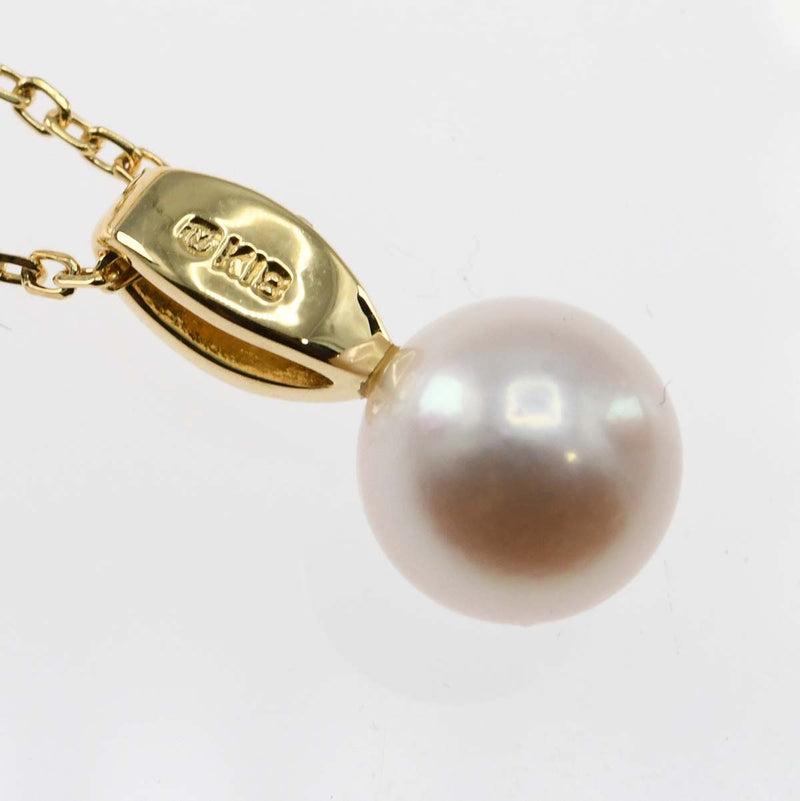 仕上済 MIKIMOTO ミキモト ネックレス パール7.2mm K18 D 2.6g ジュエリー H17349-1