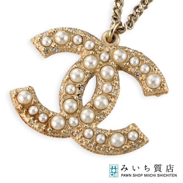 CHANEL シャネル ネックレス 2014年限定 クルーズコレクション 100周年 ココマーク パール 約15.3g ゴールドカラー  箱有 H19510