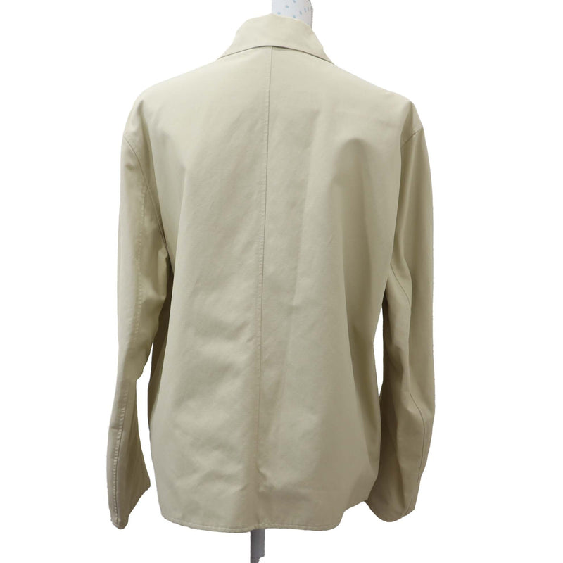 HERMES エルメス ジャケット コート 52 リバーシブル ベージュ チェック メンズ H14135