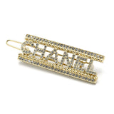 CHANEL シャネル バレッタ ラインストーン ロゴ F23A レディース ヘアアクセサリー 箱有 23k689-3
