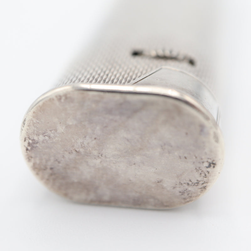 dunhill ダンヒル ガスライター スリム オーバル ローラー式 シルバーカラー 着火未確認 H3162-1