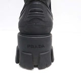 PRADA プラダ モノリス ブーツ 1U363M 靴 レースアップブーツ ブラック サイズ37/24cm 箱 H23134
