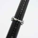 仕上済 PONTE VECCHIO PV ポンテヴェキオ リング 指輪 K18WG D0.52/0.20 花 フラワー 約8.5号 約6.6g H19687
