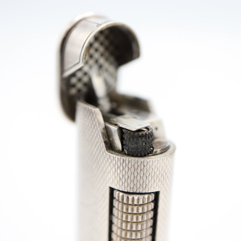 dunhill ダンヒル ガスライター スリム オーバル ローラー式 シルバーカラー 着火未確認 H3162-1