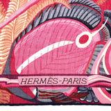 エルメス HERMES カレジェアン 140 De la Mer au Ciel 海と空の狭間 ピンク系 カシミヤ シルク 大判 スカーフ H11968