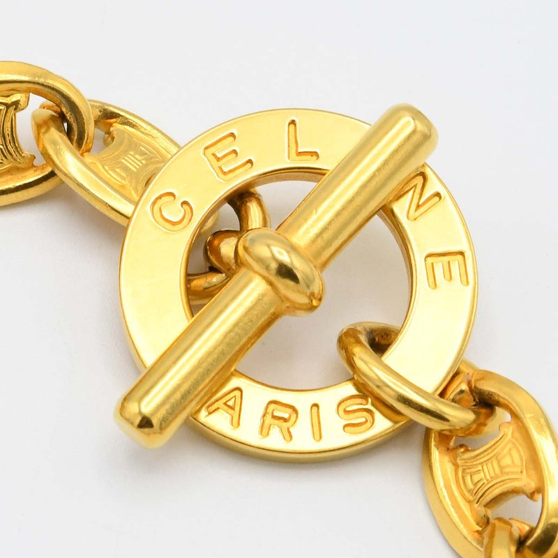 CELINE セリーヌ チョーカー GP スターボール 凱旋門 マカダム ゴールドカラー 約16.99g ネックレス アクセサリー  箱袋有 K118