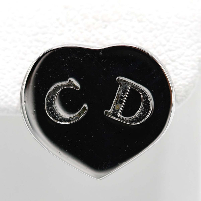 Christian Dior ディオール ピアス CDロゴ ハート シルバーカラー 約3.9g アクセサリー H8577