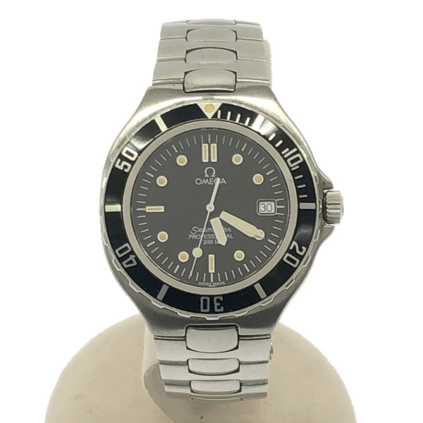 稼働 腕時計 OMEGA オメガ Seamaster シーマスター デイト 396.1062 cal.1438 黒色文字盤 2025年4月電池交換済 H18547