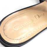 Christian Dior ディオール サンダル J'A DIOR スリングバックフラット 38 1/2 ブラック レース パンプス H15994