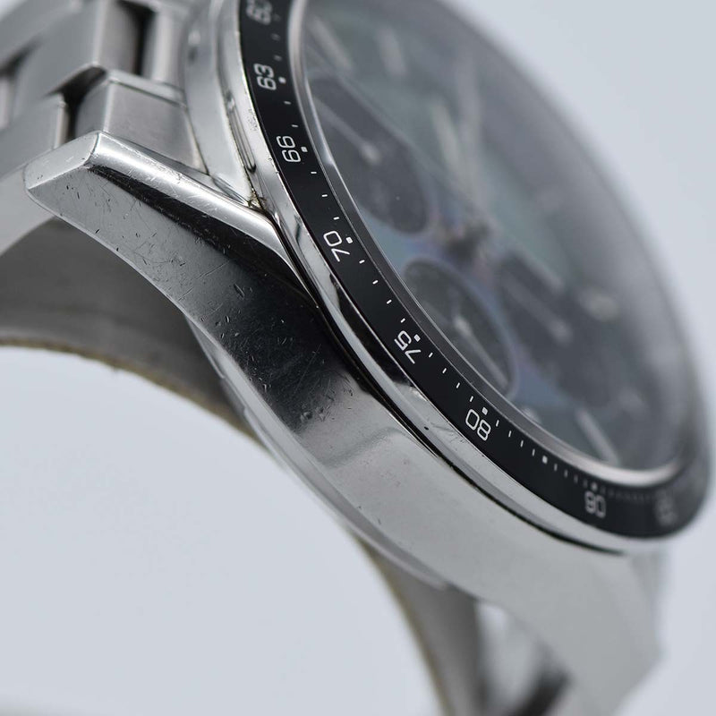 腕時計 稼働 TAG HEUER タグホイヤー CV201K BA0794 ブラックパール 自動巻き 600本限定 シェル文字盤 箱有 H1761