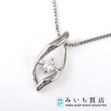 ダイヤモンド ネックレス pt950 D0.03 約2.1g ジュエリー アクセサリー レディース 24k918-1