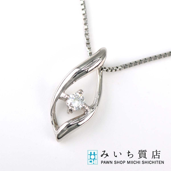 ダイヤモンド ネックレス pt950 D0.03 約2.1g ジュエリー アクセサリー レディース 24k918-1