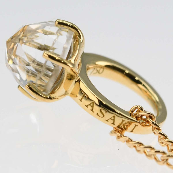 仕上げ済 TASAKI タサキ ネックレス リングモチーフ 750 2.1g ゴールド アクセサリー H15168