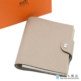 HERMES エルメス ノートカバー メモ帳 ユリス ミニ  ベージュ系 □K刻印 箱有 H22300
