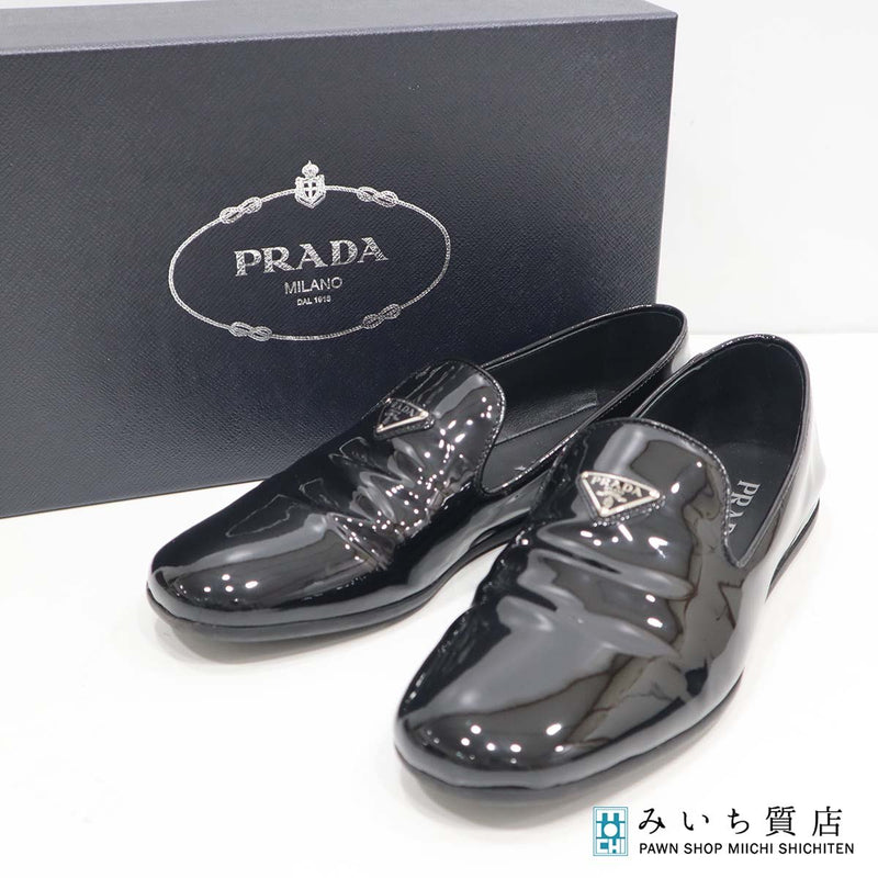 ✨先着1名✨PRADA スリッポン Vibram底 超柔軟革 26.5~27cm PRADA プラダ トライアングルロゴ スリッポン 2S2974 サイズ8 27cm