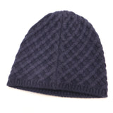 CHANEL シャネル ニットキャップ ココマーク 帽子 ネイビー カシミヤ100% レディース 箱有 H19255