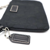 コーチ COACH ウォレットポーチ Black シグネチャー ブラック ミニポーチ Wristlet Pouch H8939