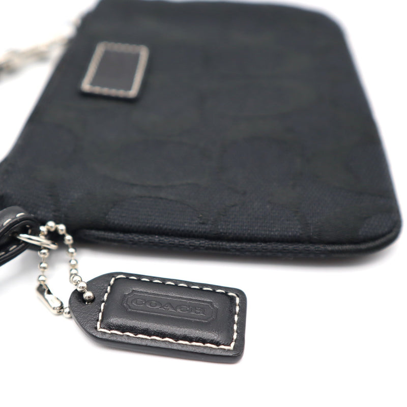 コーチ COACH ウォレットポーチ Black シグネチャー ブラック ミニポーチ Wristlet Pouch H8939