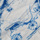 HERMES エルメス スカーフ カレ70 Ex-libris globe-trotter 馬 水色 シルク100％ 服飾小物 H22058