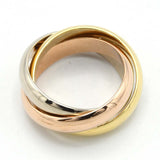 希少 仕上済 Cartier カルティエ トリニティ リング 指輪 750 K18YG WG PG 三連 サイズ49 約9号 10.7ｇ H20796