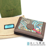 GUCCI グッチ 二つ折り 財布 ディズニーコラボ GGスプリーム ドナルドダック 648121 箱 袋あり 25k675-3