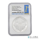 NGC FIRST DAY OF ISSUE PF70 ULTRA CAMEO 2021年 2オンス 5ポンド ゴシッククラウン ケース有 23k779-1