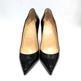 Christian Louboutin クリスチャンルブタン パンプス HotChick100 サイズ37 24cm ブラック ヒール部品箱袋 H22881