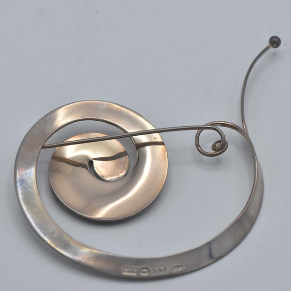 GEORG JENSEN ジョージジェンセン ブローチ 392 カタツムリ 925 約17.7g アクセサリー 箱有 H5487