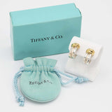 TIFFANY&Co. ティファニー ピアス グルーブドウィズ 925 750 コンビカラー 約7.5g アクセサリー 箱袋 H11595