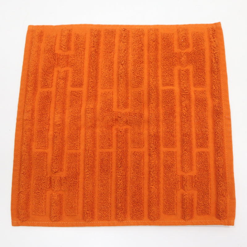 HERMES エルメス ミニタオル ハンドタオル 綿100 オレンジ H22366 – み