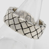 BOTTEGA VENETA ボッテガヴェネタ イントレチャート リング 指輪 925 シルバー 約11号 約8.3g アクセサリー H21893