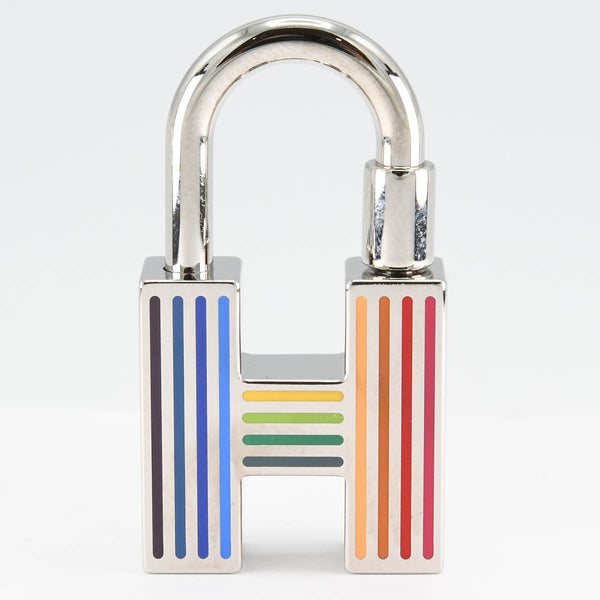HERMES エルメス カデナ クイズ レインボー Hロゴ キーホルダー アクセサリー 箱袋あり H19939