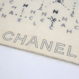 CHANEL シャネル モヘア ストール ロゴ マフラー ホワイト系 服飾小物 k1303