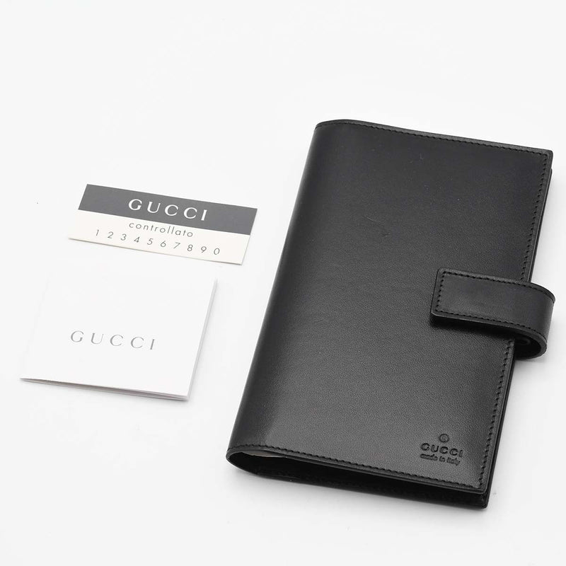 GUCCI グッチ 手帳カバー スケジュール帳 カバー ブラック 黒 ブランド小物 H19097