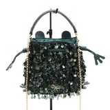 ANYA HINDMARCH アニヤハインドマーチ スパンコール ミニフロッグバッグ 2way カエル 袋あり H21464