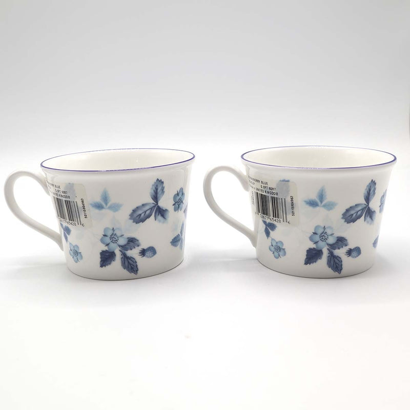未使用 WEDGWOOD ウェッジウッド カップ＆ソーサー 2客セット ストロベリーブルー 食器 M4132