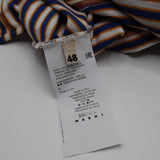 MARNI マルニ シャツ ロングTシャツ サイズ48 ボーダー ブルー オレンジ 服 25k860-2