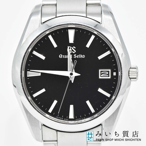 腕時計 稼働 グランドセイコー GS SEIKO 9F82-0AF0 SBGV223 黒文字盤 QZ 24k224-1